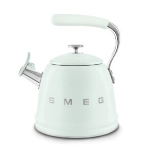 SMEG Pastel Green Whistling Stovetop Kettle 2.3L