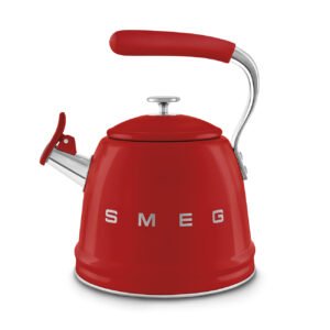 SMEG Red Whistling Stovetop Kettle 2.3L