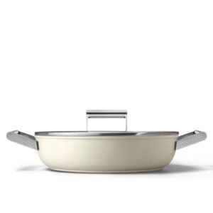Smeg DPF2812CRM Cream Non-stick Deep pan