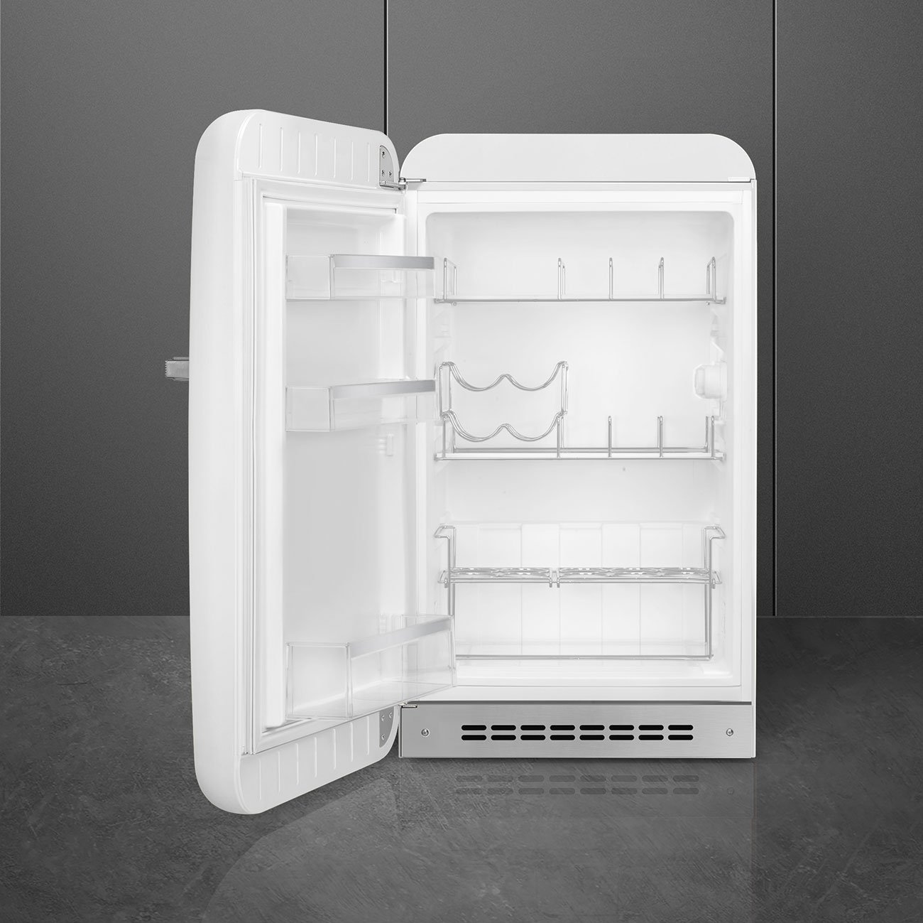 Smeg FAB10HLWH6 White Minibar Refrigerator, view 2