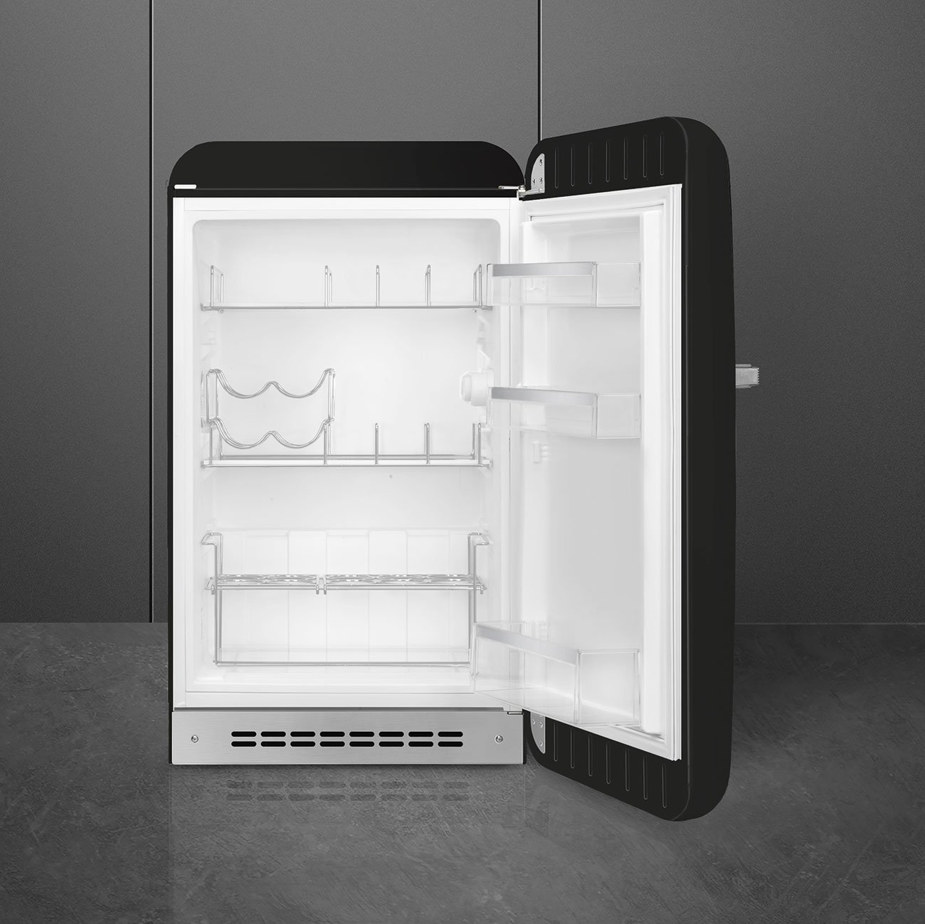 Smeg FAB10HRBL5 Black Minibar Refrigerator, view 2