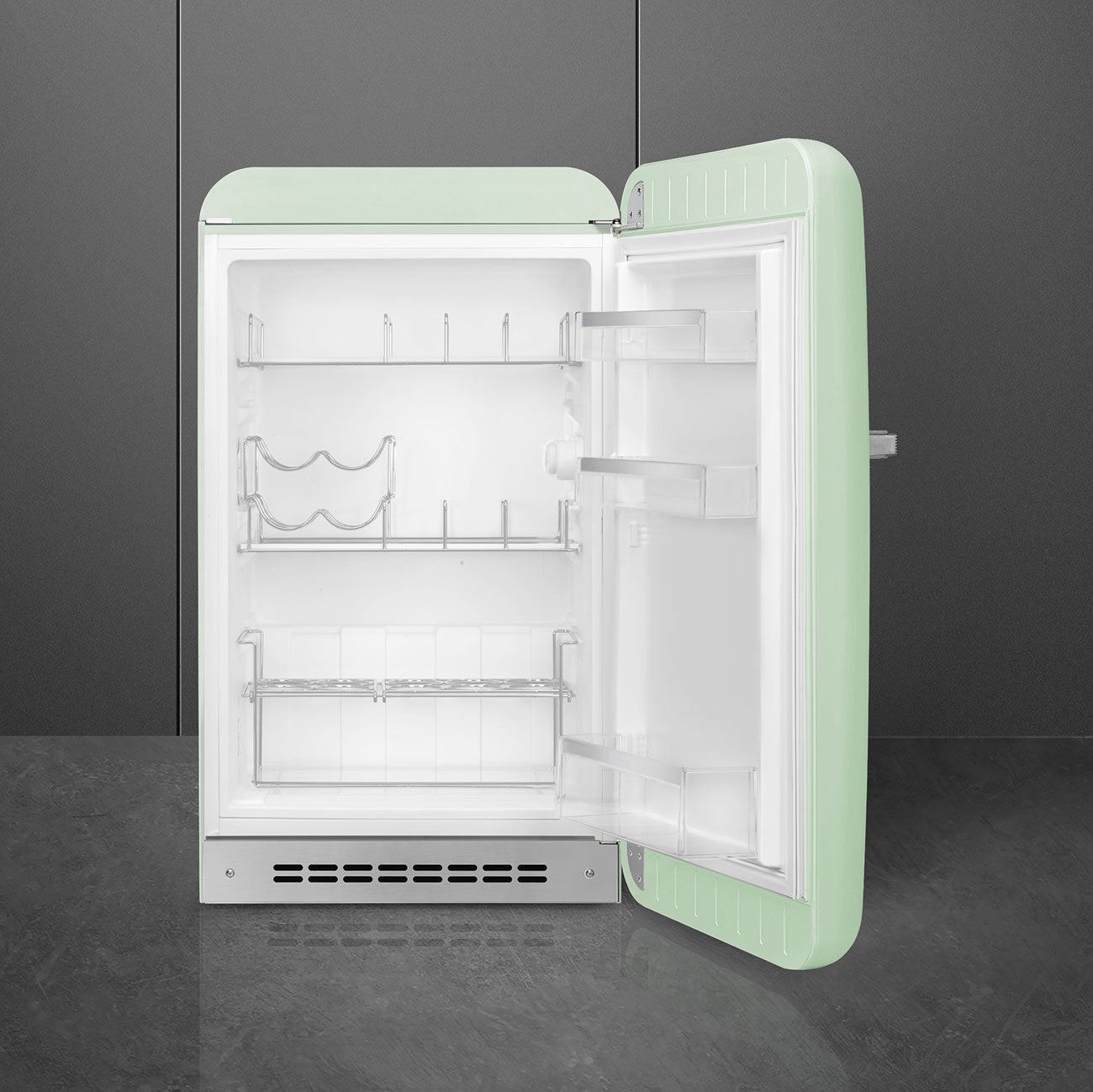 Smeg FAB10HRPG5 Pastel green Minibar Refrigerator, view 2