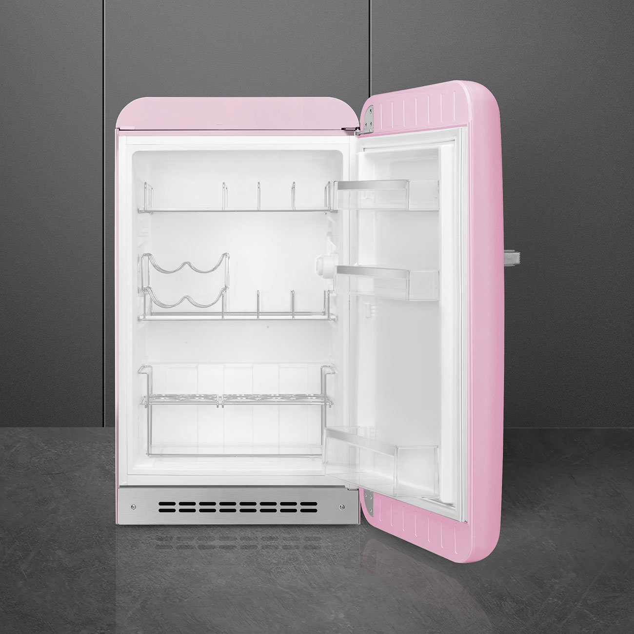 Smeg FAB10HRPK5 Pink Minibar Refrigerator, view 2