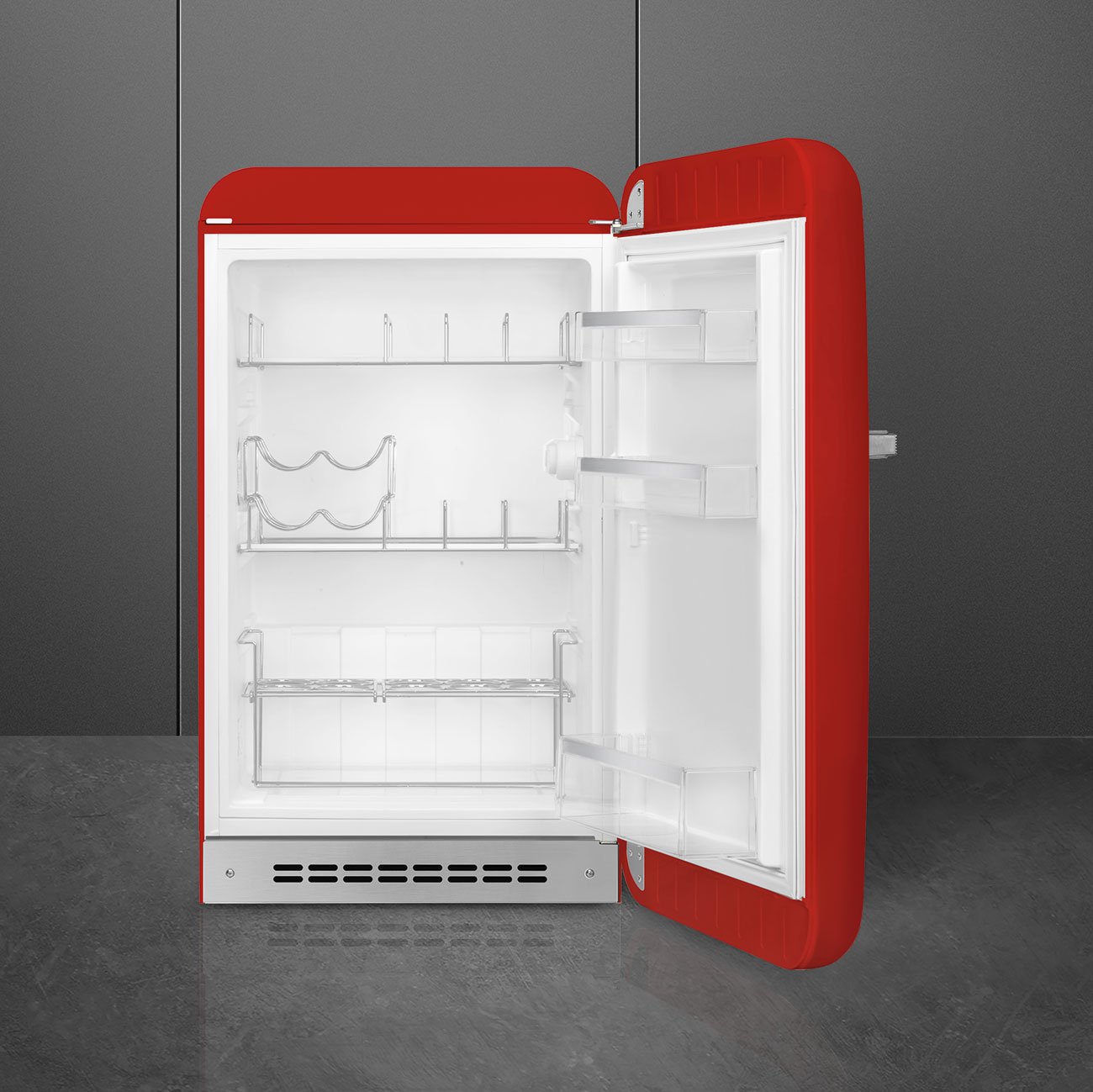 Smeg FAB10HRRD5 Red Minibar Refrigerator, view 2
