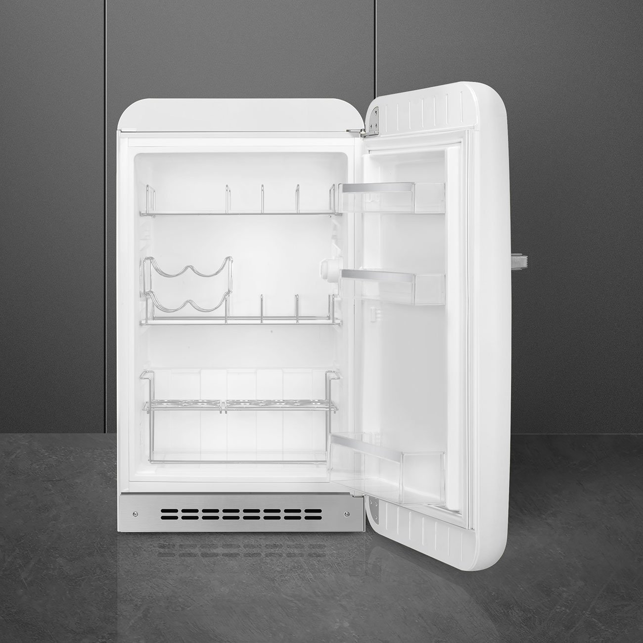 Smeg FAB10HRWH5 White Minibar Refrigerator, view 2
