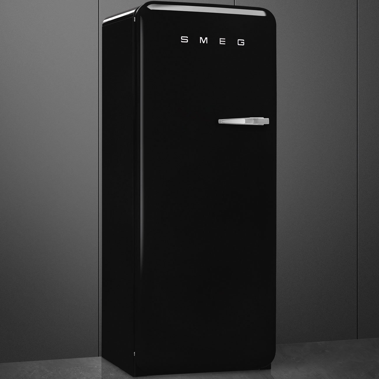 Smeg FAB28LBL6 Black Free standing refrigerator, view 2