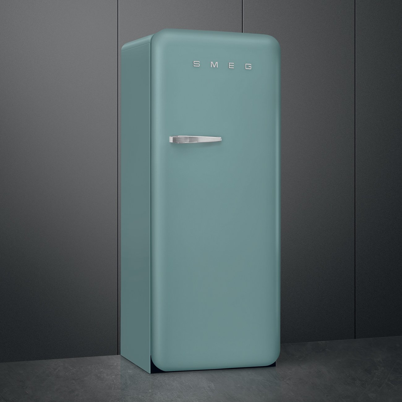 Smeg FAB28RDEG6 Emerald Green Free standing refrigerator, view 2