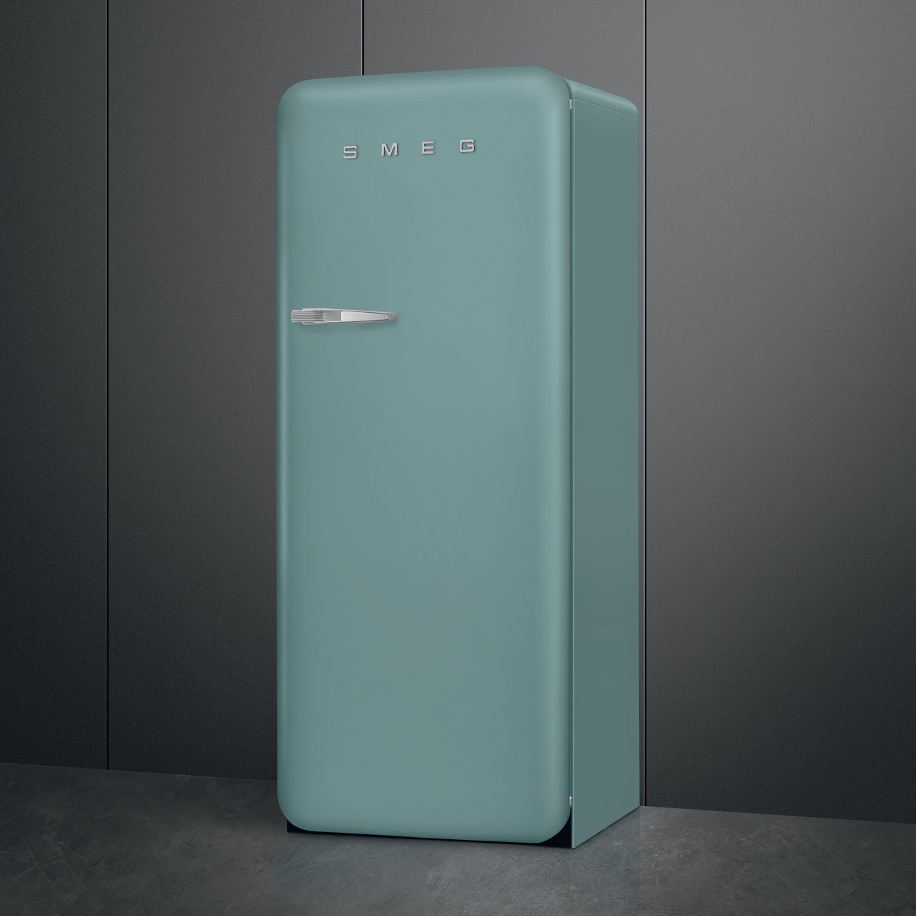 Smeg FAB28RDEG6 Emerald Green Free standing refrigerator, view 3