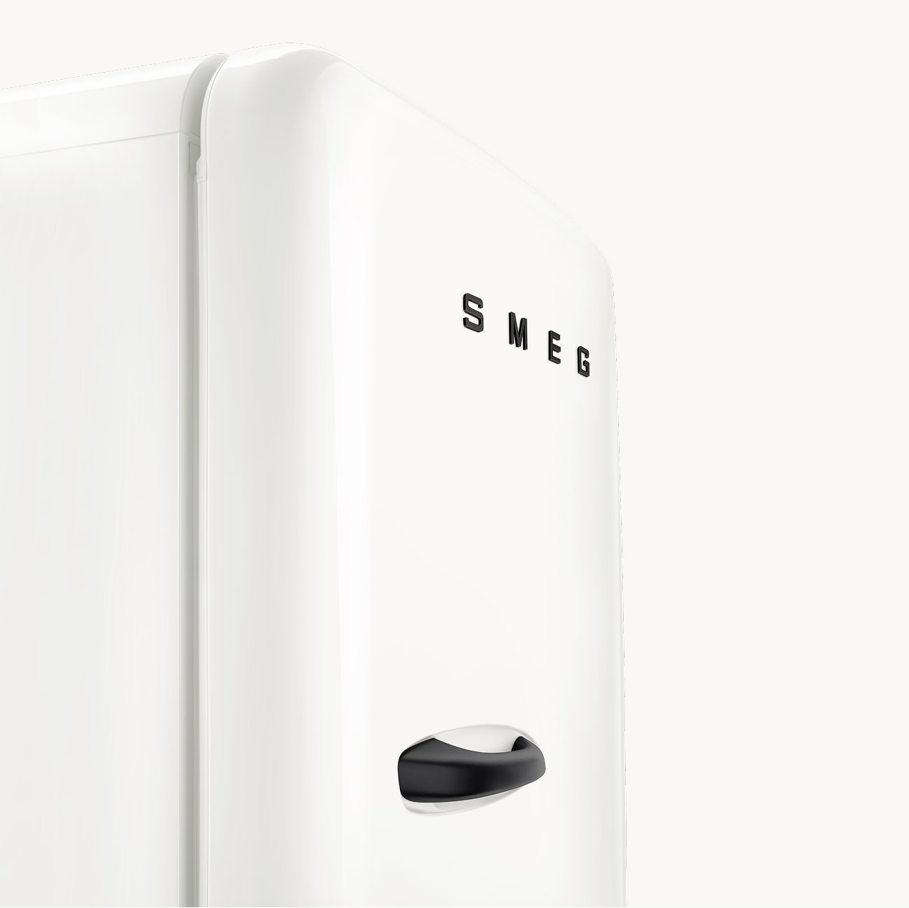 Smeg FAB28RDPCW6 Porsche x fridge Carrara White, view 2