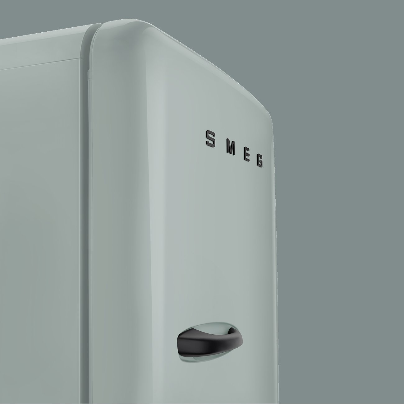 Smeg FAB28RDPSG6 Porsche x fridge Shade Green, view 3