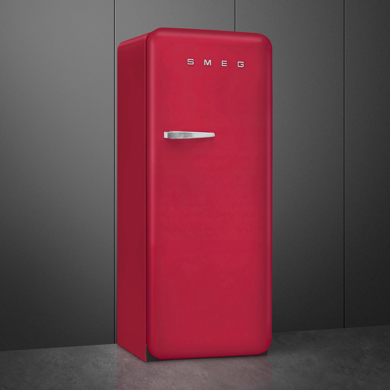 Smeg FAB28RDRB6 Ruby Red Free standing refrigerator, view 2