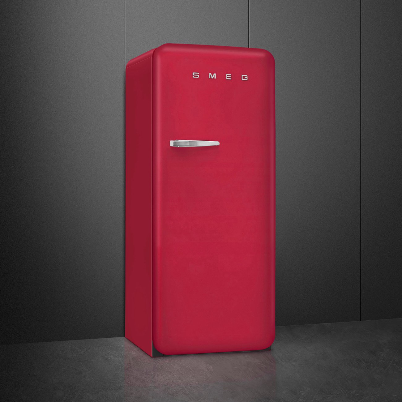 Smeg FAB28RDRB6 Ruby Red Free standing refrigerator, view 4