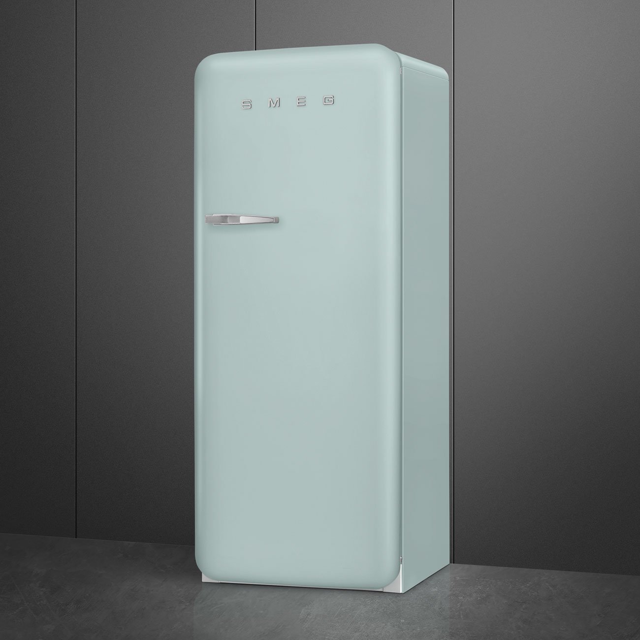 Smeg FAB28RDSA6 Sea Salt Green Free standing refrigerator, view 4