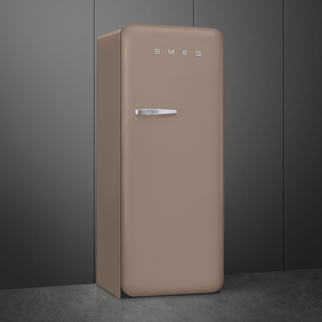 Smeg FAB28RDTP6 Taupe Free standing refrigerator, view 2
