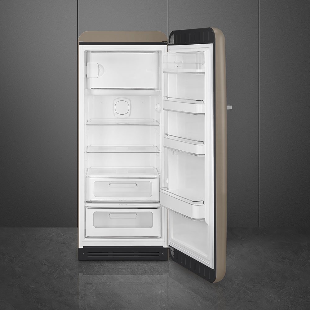Smeg FAB28RDTP6 Taupe Free standing refrigerator, view 4