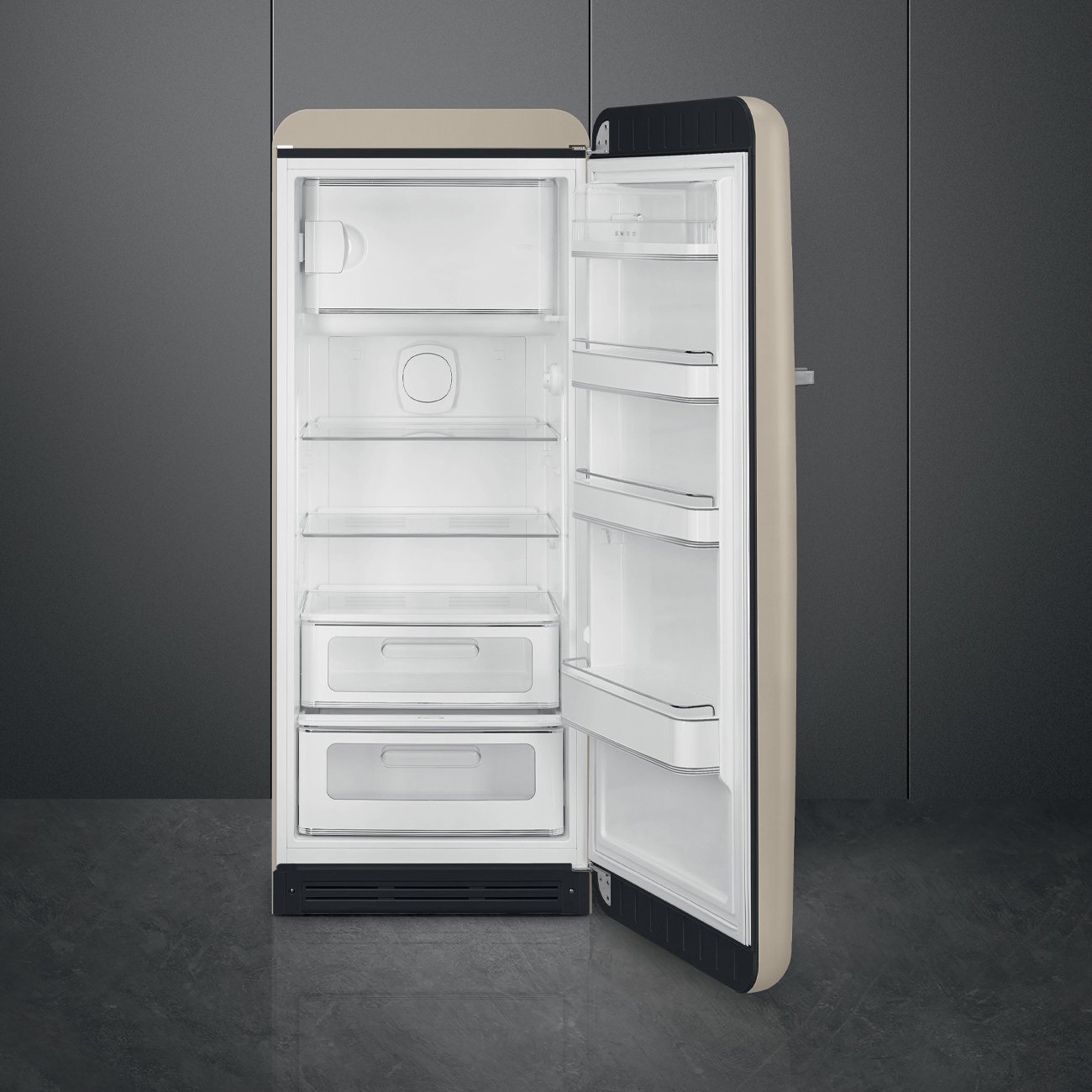 Smeg FAB28RMLM6 Moonlight Free standing refrigerator, view 3