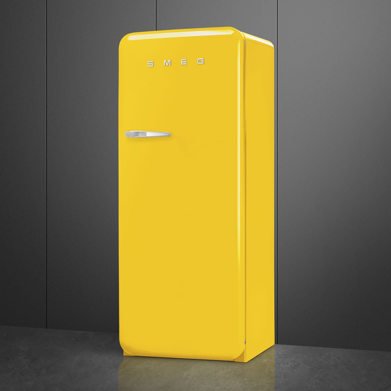 Smeg FAB28RYW6 Yellow Free standing refrigerator, view 2