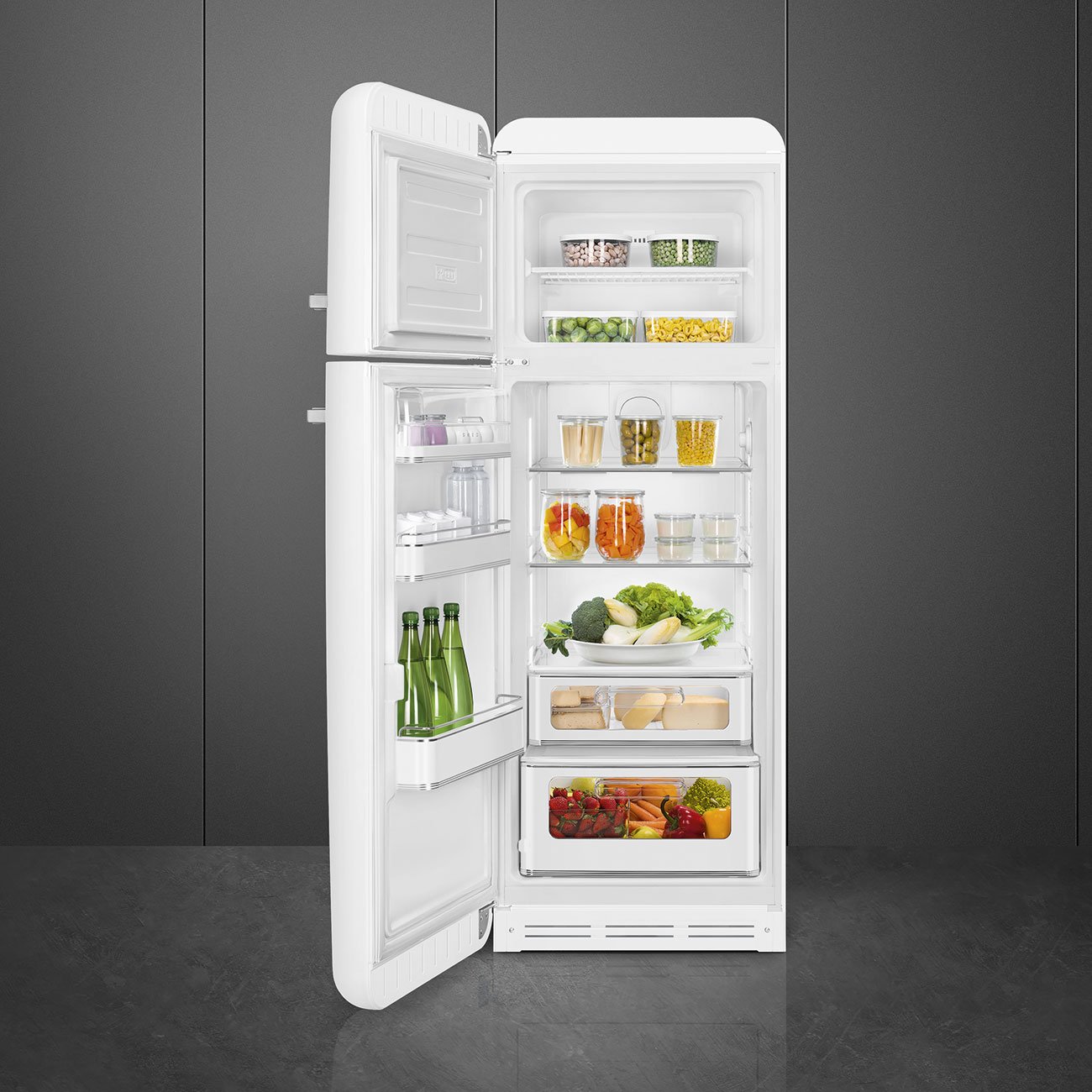 Smeg FAB30LWH6 White Free standing refrigerator, view 2