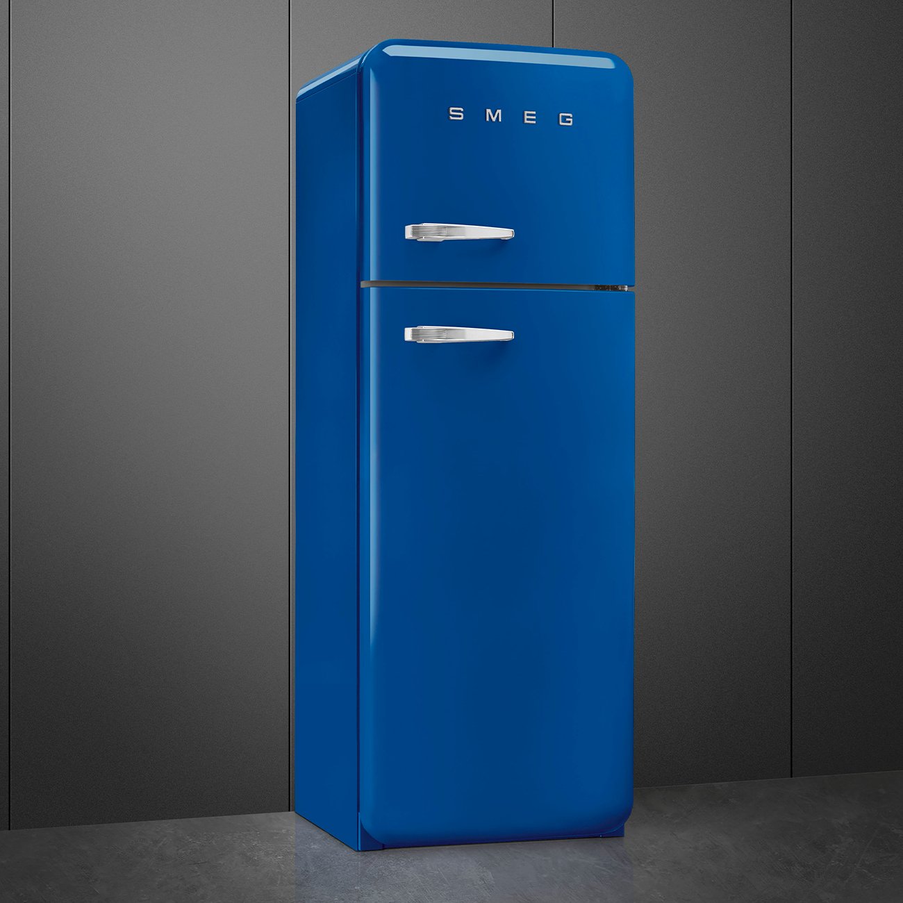 Smeg FAB30RBE6 Blue Free standing refrigerator, view 3