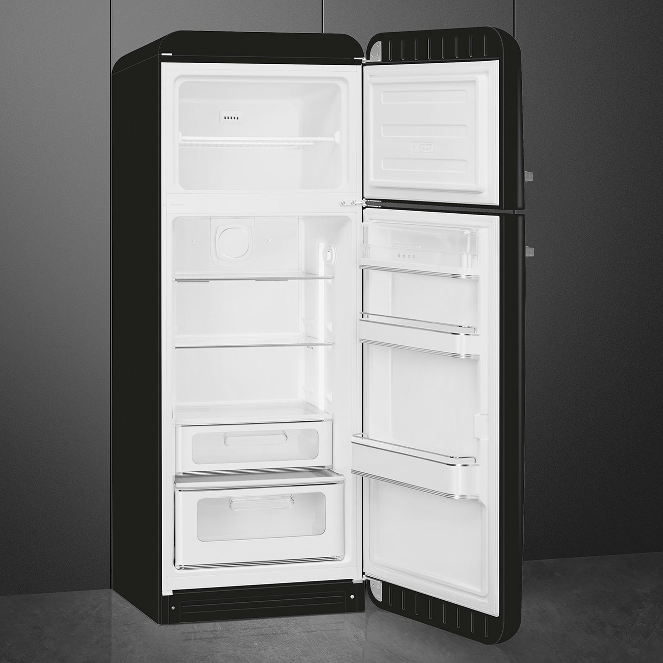 Smeg FAB30RBL5 Black Free standing refrigerator, view 2