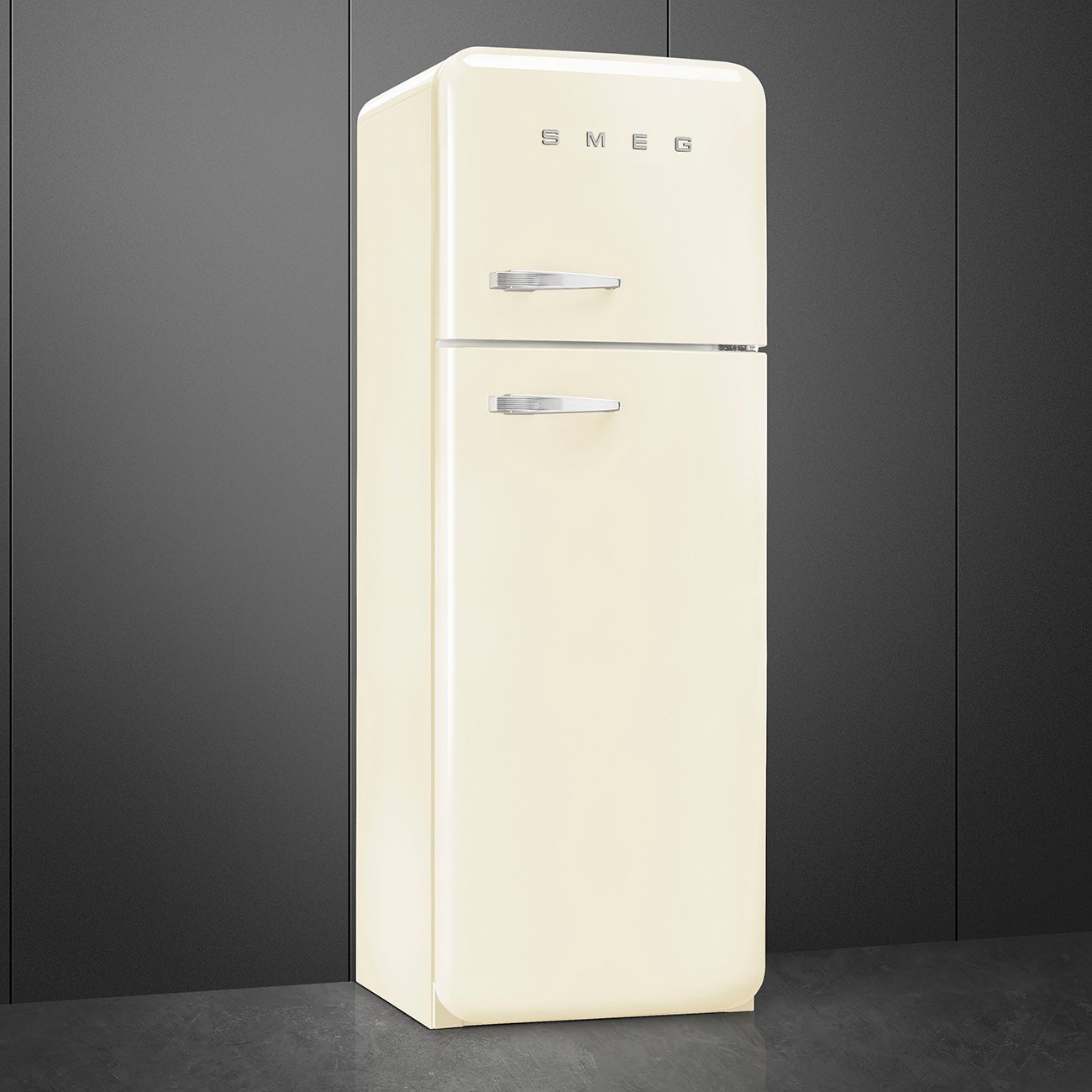 SMEG FAB30 Cream Retro Fridge Freezer Right Hinge view 3