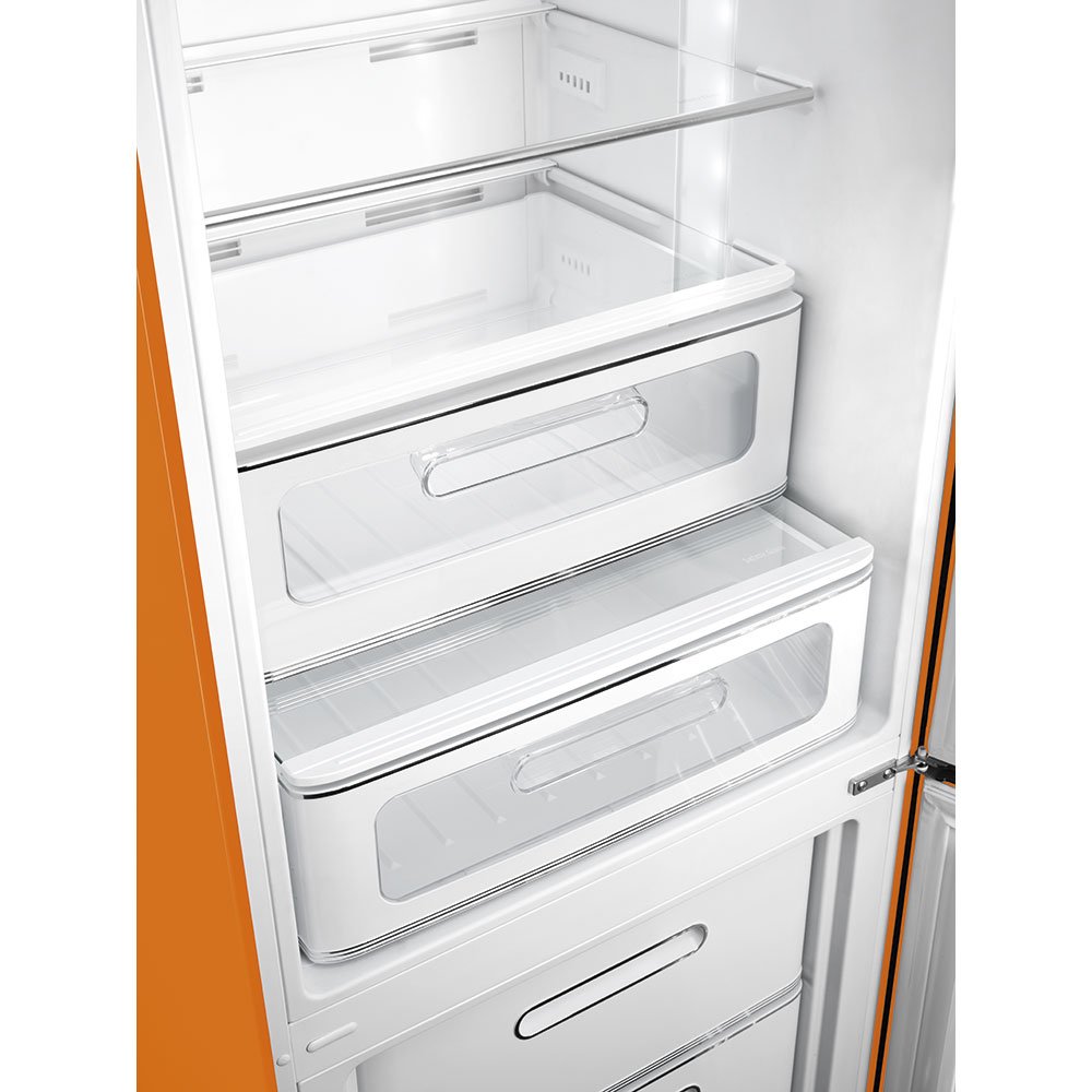 Smeg FAB32ROR6 Orange Free standing refrigerator, view 3