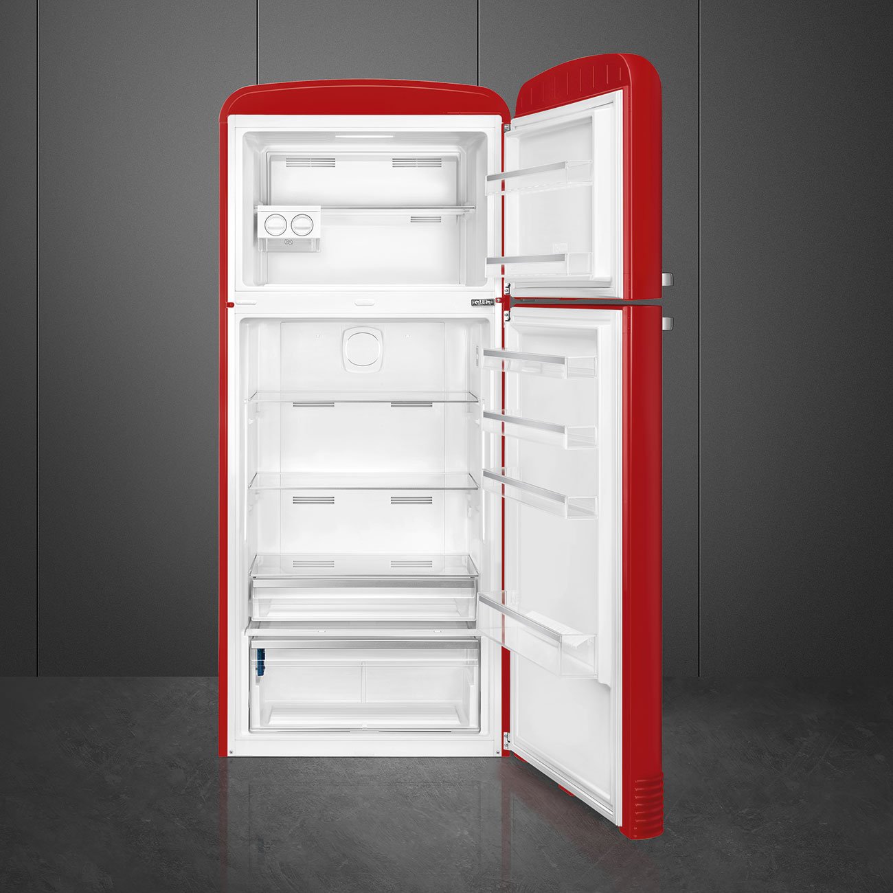Smeg FAB50RRD5 Red Free standing refrigerator, view 2