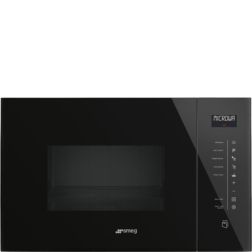 SMEG FMI125N Black Linea Built-in Microwave
