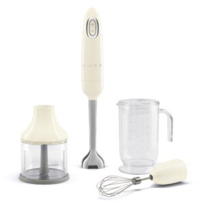 Smeg HBF03CREU Cream Hand Blender with Accessories