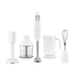 SMEG HBF22 White Hand Blender with Accessories