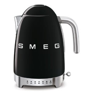 SMEG Black Variable Temperature Kettle 1.7L