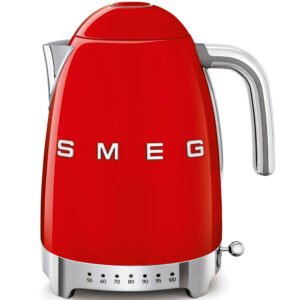 SMEG Red Variable Temperature Kettle 1.7L