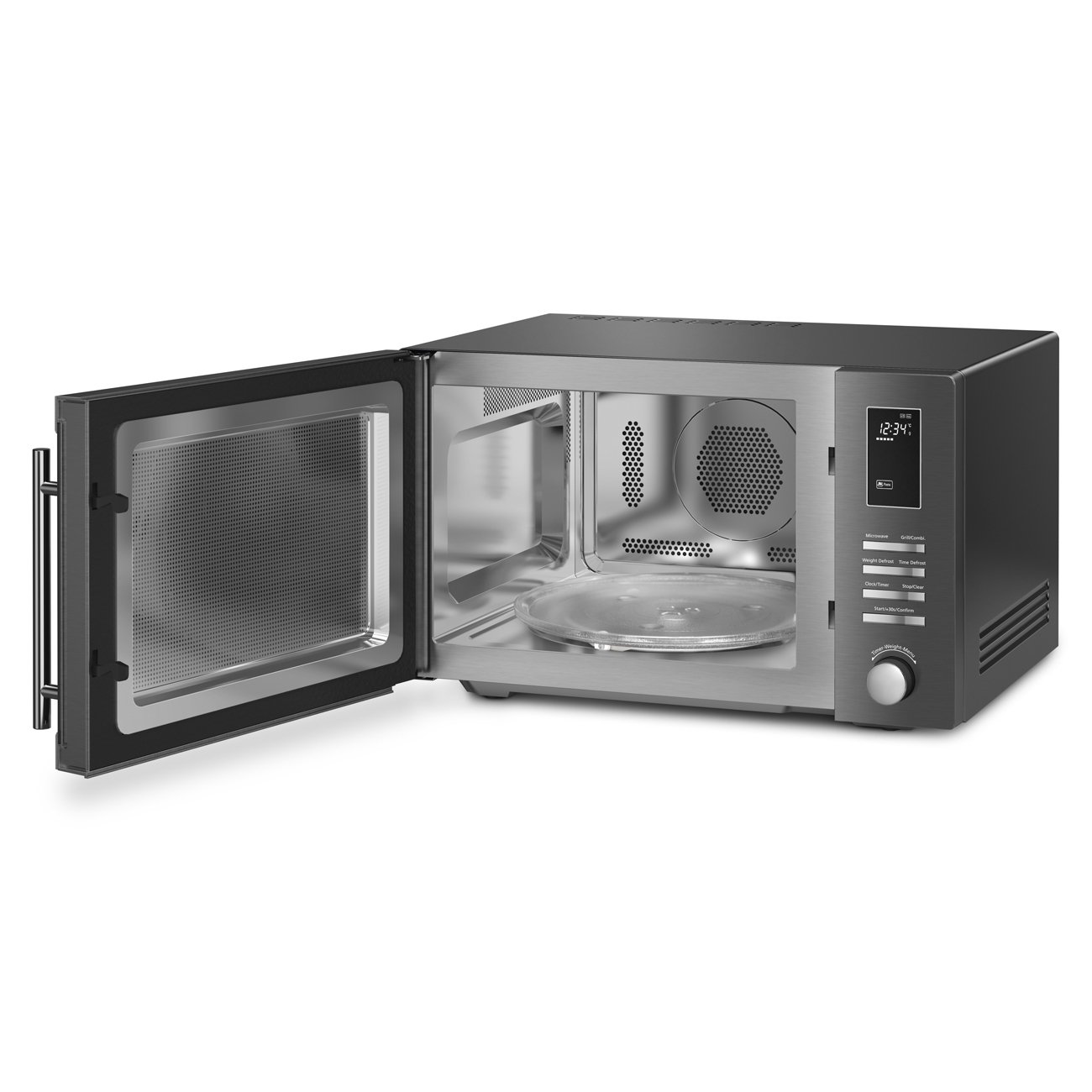 Smeg MOE31B Countertop Microwave, view 2
