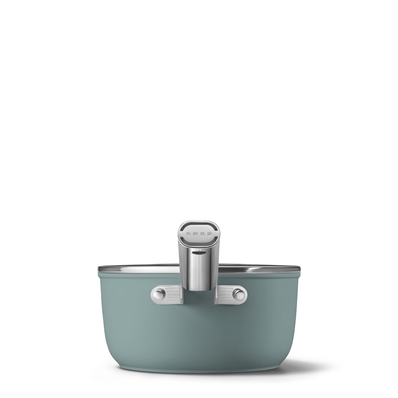SMEG 20cm Emerald Green Non-Stick Saucepan view 3
