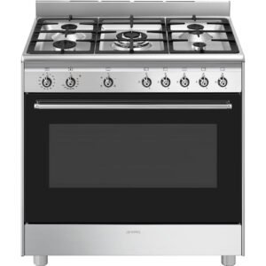 SMEG Classica 90cm Stainless Steel Gas Cooker