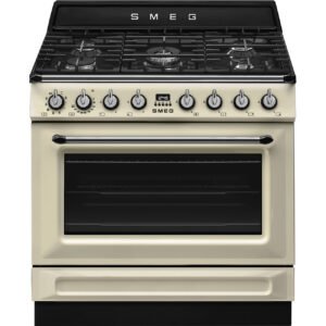 SMEG Victoria 90cm Cream Gas Electric Cooker