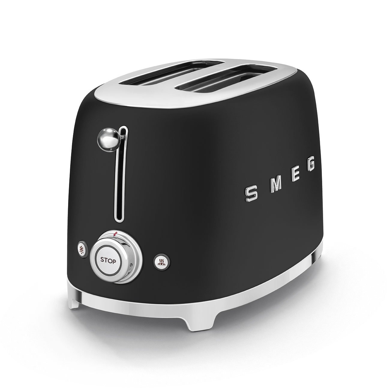 SMEG Black Matt 2-Slice Toaster (TSF01BLMSA), view 3