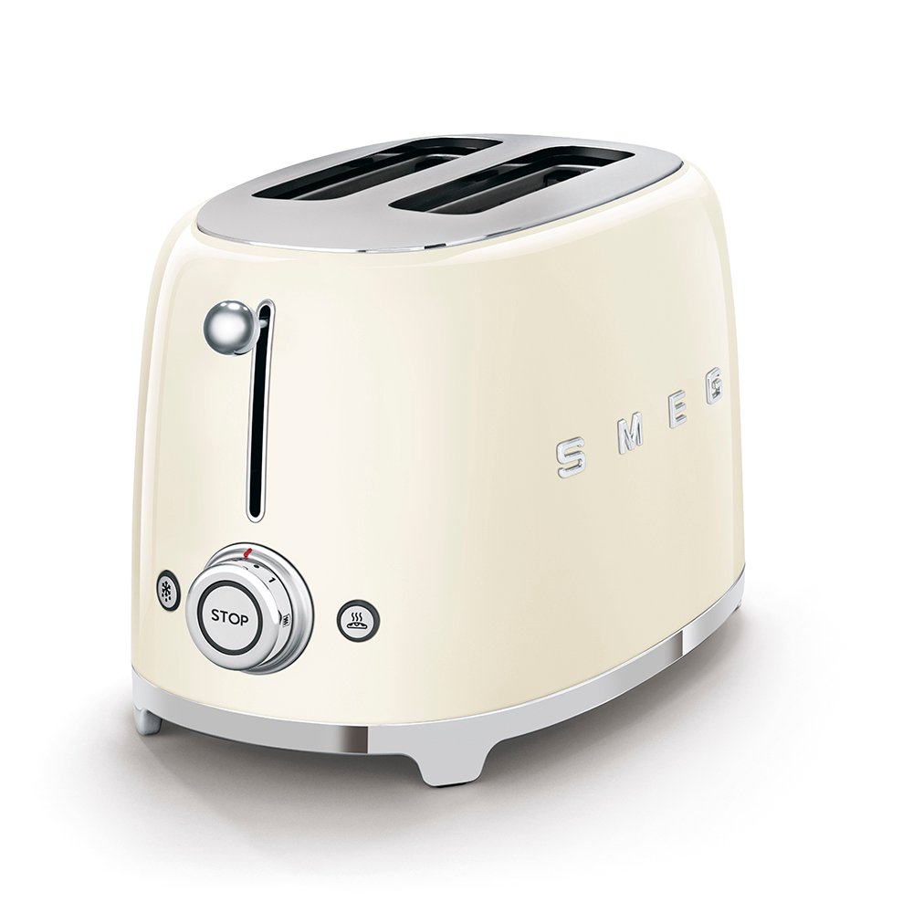 SMEG Cream 2-Slice Toaster (TSF01CRSA), view 2