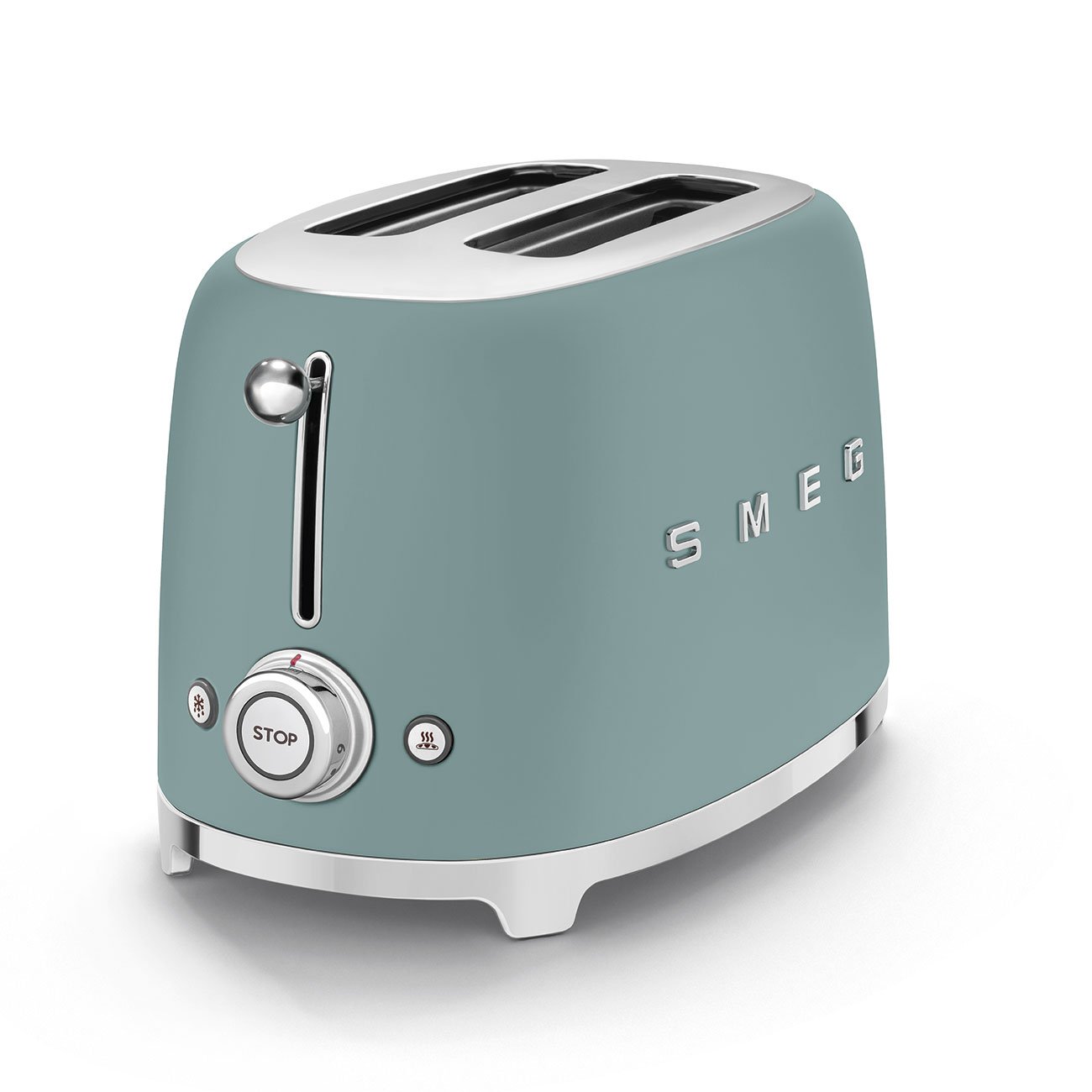 SMEG Emerald Green Matt 2-Slice Toaster (TSF01EGMSA), view 3