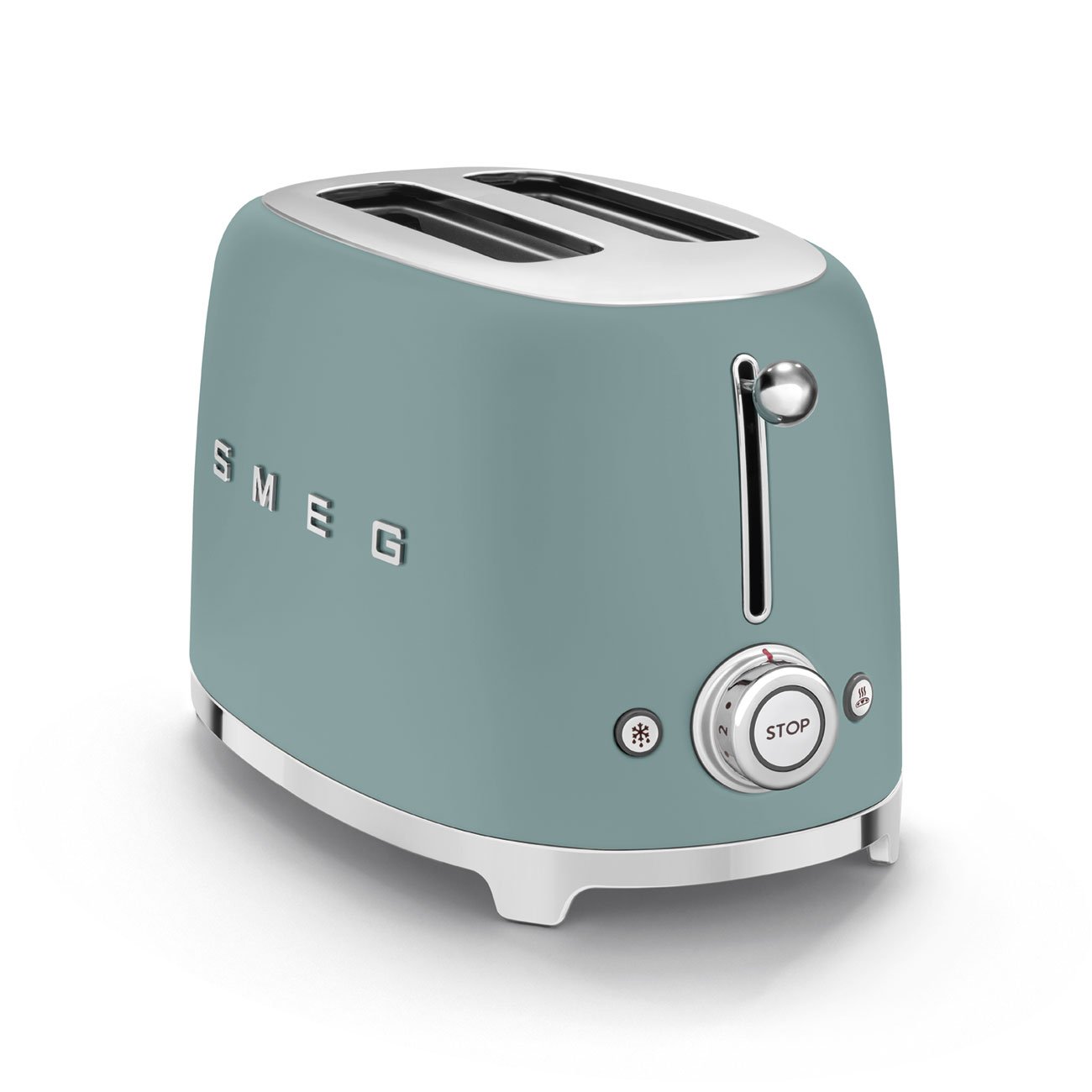 SMEG Emerald Green Matt 2-Slice Toaster (TSF01EGMSA), view 5