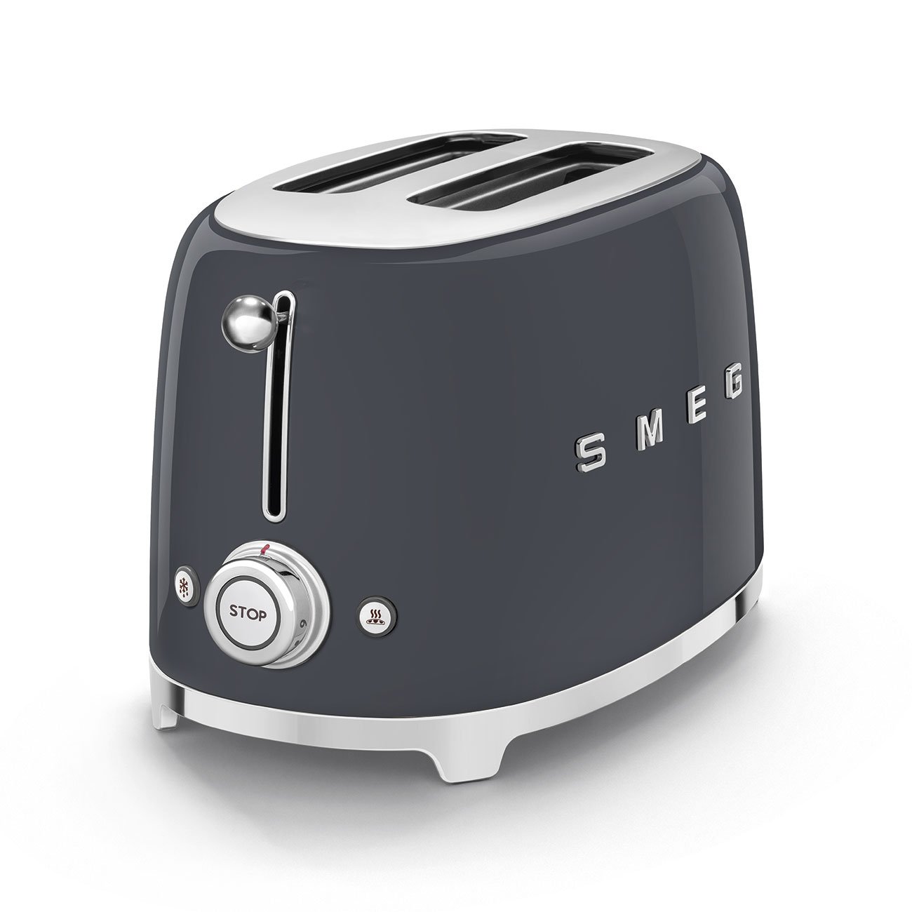 SMEG Slate Grey 2-Slice Toaster (TSF01GRSA), view 3