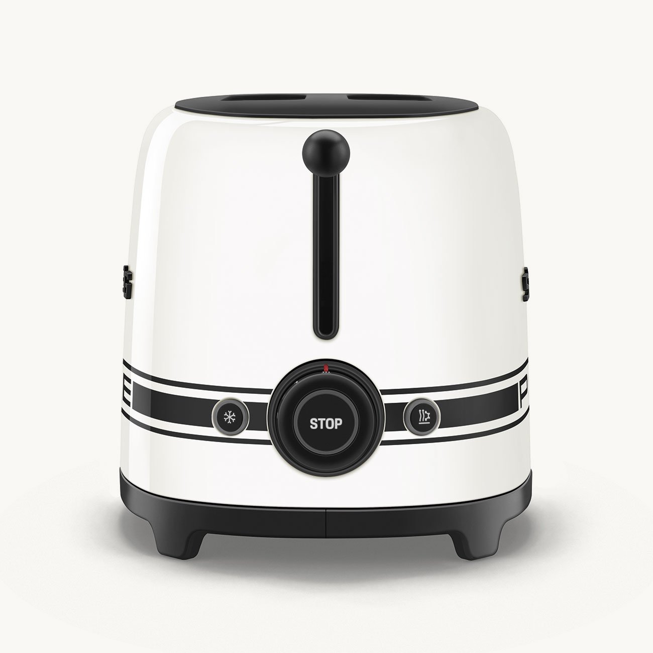 Smeg TSF01PCWEU Porsche x toaster Carrara White, view 3