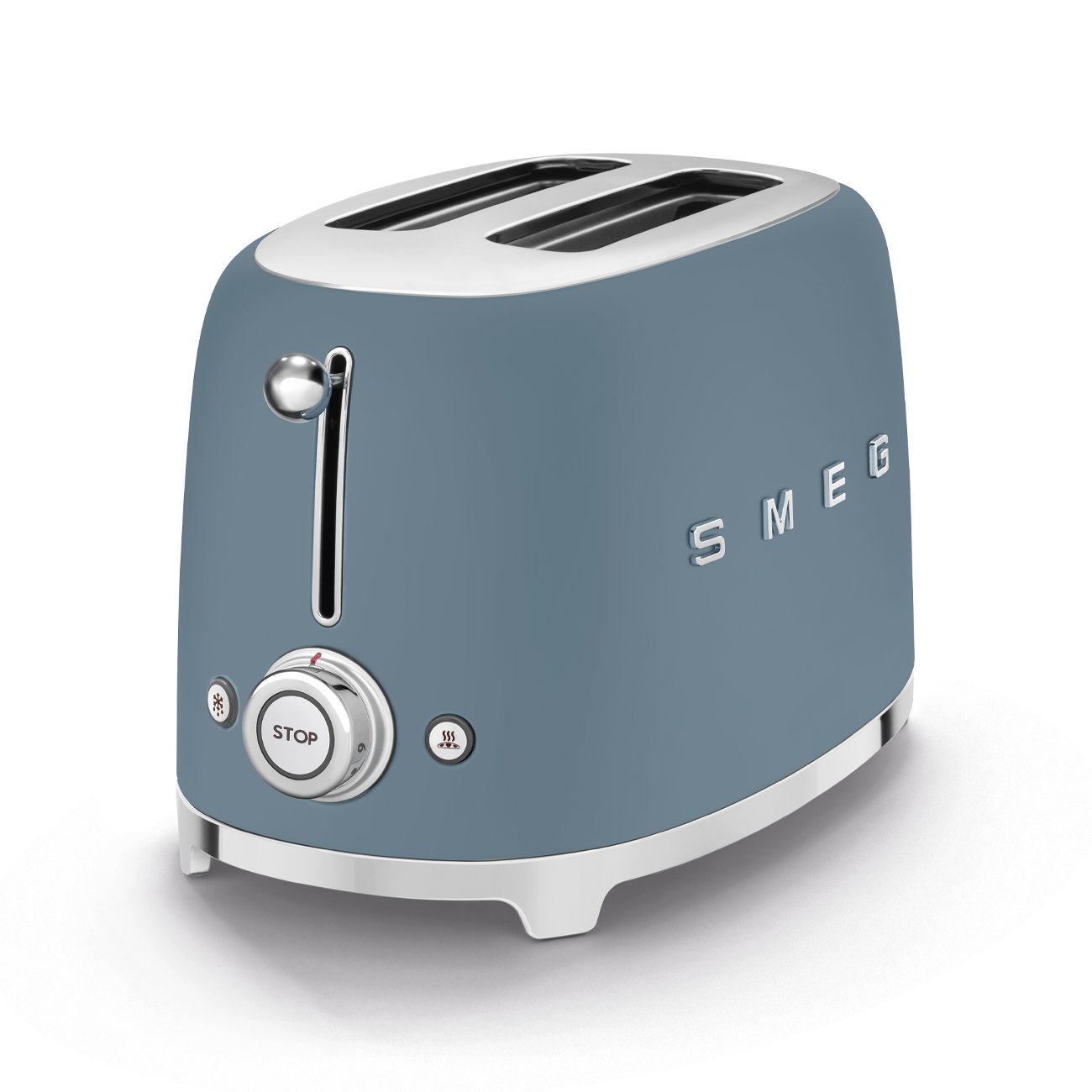 SMEG Storm Blue Matt 2-Slice Toaster (TSF01SBMEU), view 2