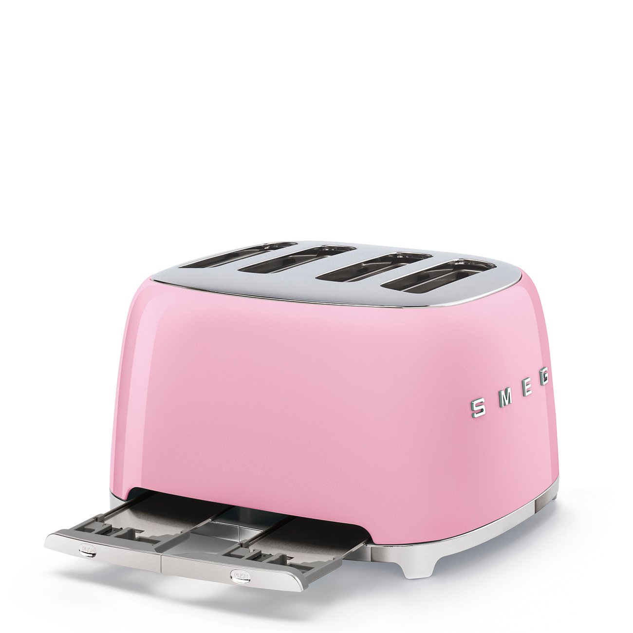 Smeg TSF03PKEU Pink Toaster 4x4, view 4