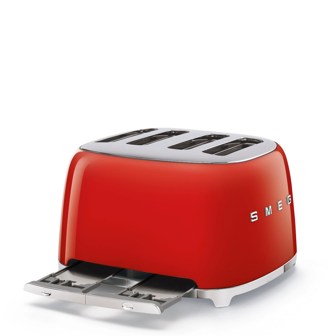 Smeg TSF03RDSA Red Toaster 4x4, view 4